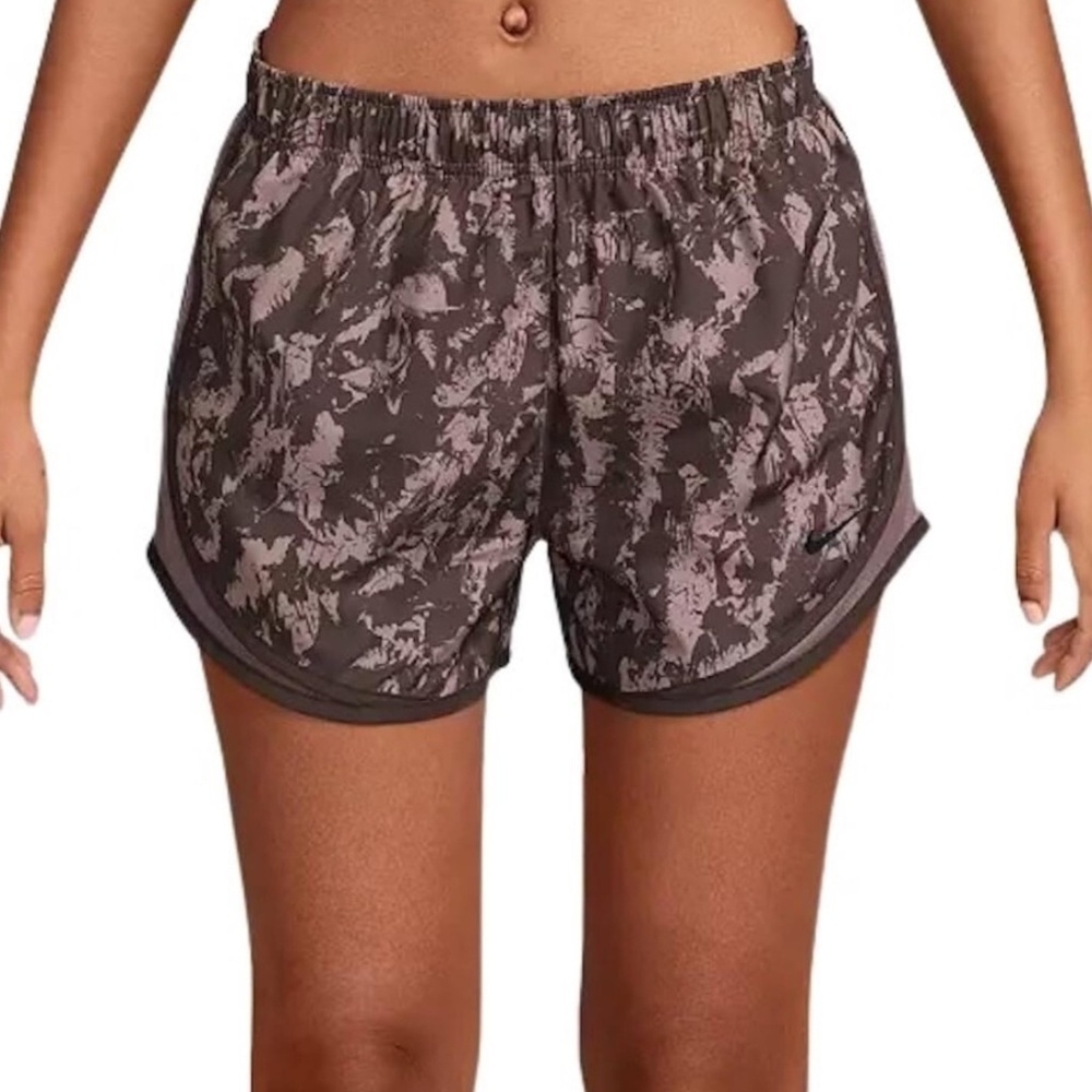 Nike Women's Dri-FIT Tempo Printed Running Shorts Size XS SMALL NWT Color Brown